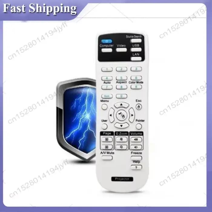 ABDH pour remplacement de télécommande de projecteur EPSON pour la série EB (code modèle: 21181788)