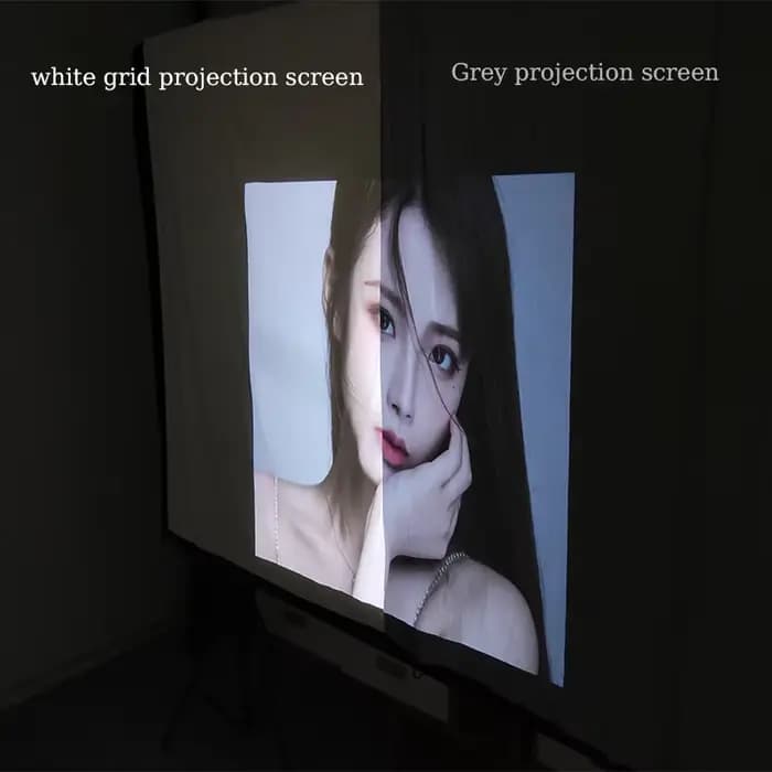 ZHNUWIE écran de projecteur grille blanche Anti-lumière 16:9
