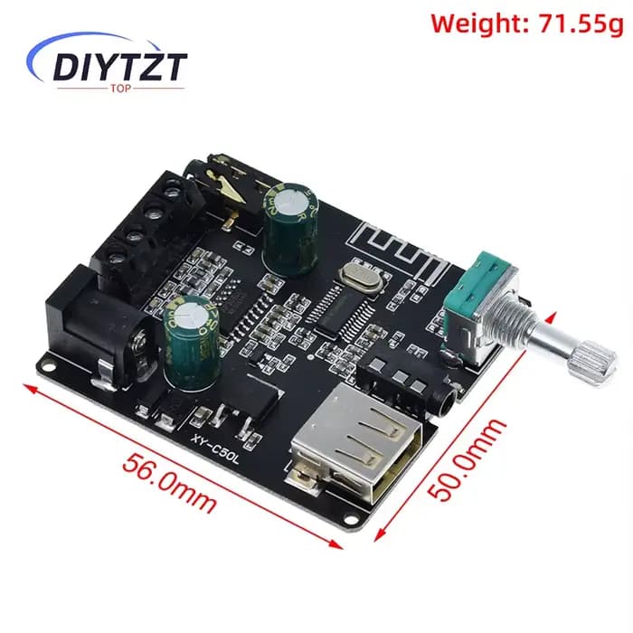 Amplificateur de puissance Bluetooth 5.0 2x50W