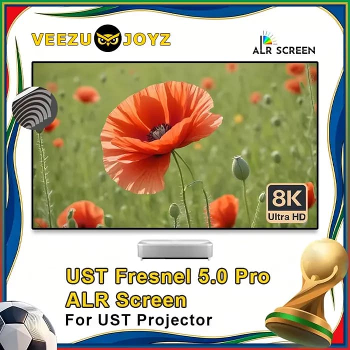 Écran de Projection Fresnel 5.0 Pro ALR UST 72-120 pouces, rejet de lumière ambiante à cadre fixe po