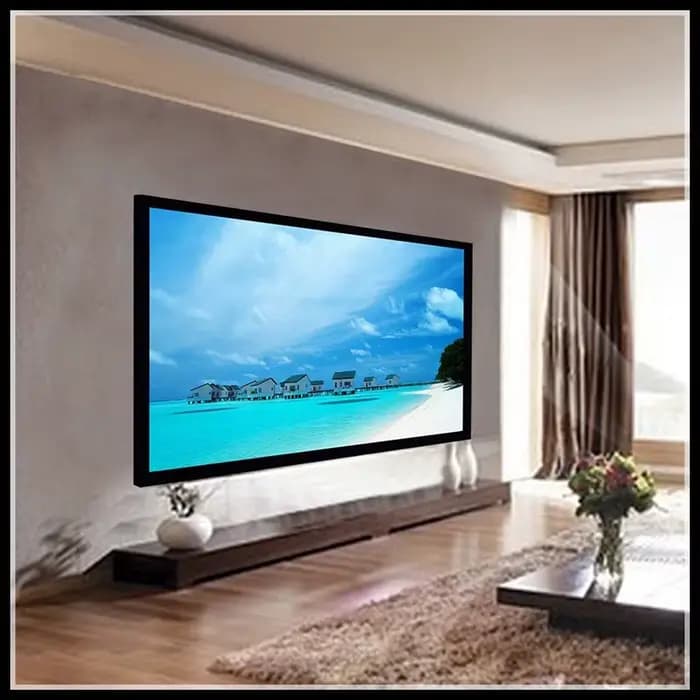 F1HWAW – écran de Projection 4K tissé acoustique Transparent