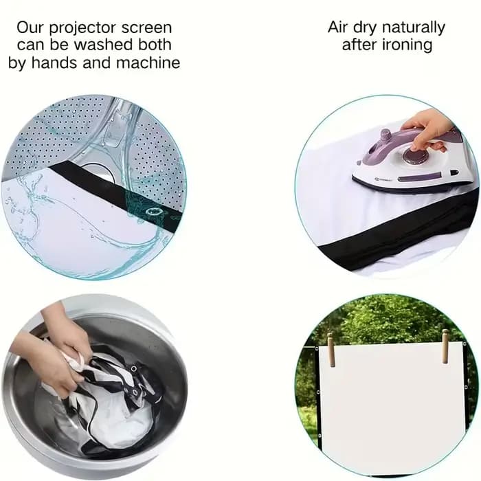 Écran de projection portable pliable 4K HD de 100