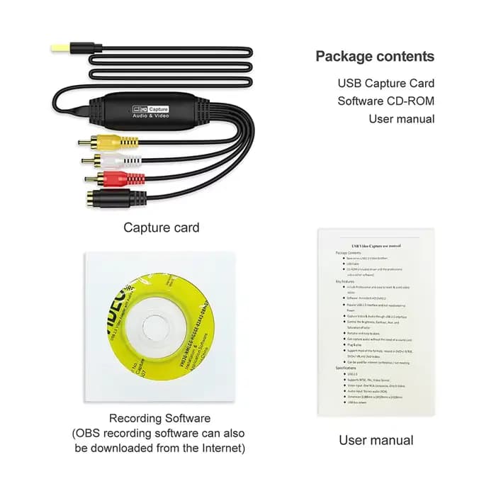 Convertisseur VHS vers numérique USB 2.0
