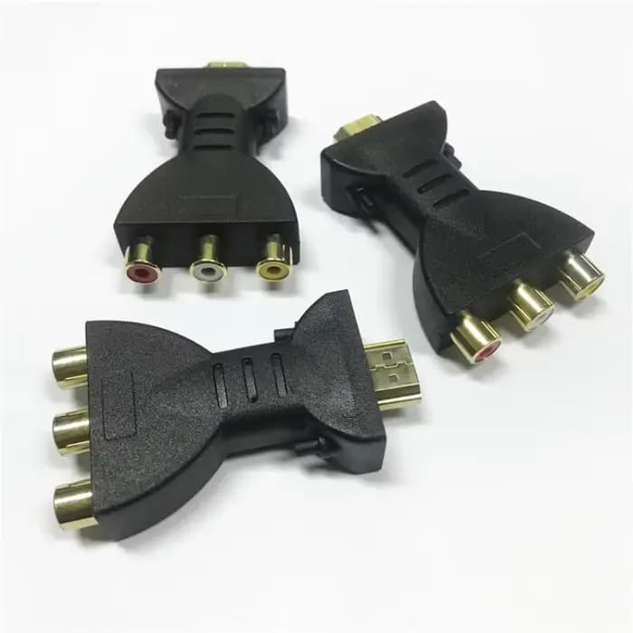Adaptateur Composite pour boîtier TV HD HD 1080P RCA AV vers HDMI