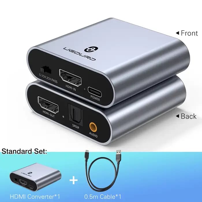 Extracteur Audio stéréo 4K 30HZ, convertisseur Audio stéréo 3.5mm 4k X 2k, adaptateur séparateur Aud