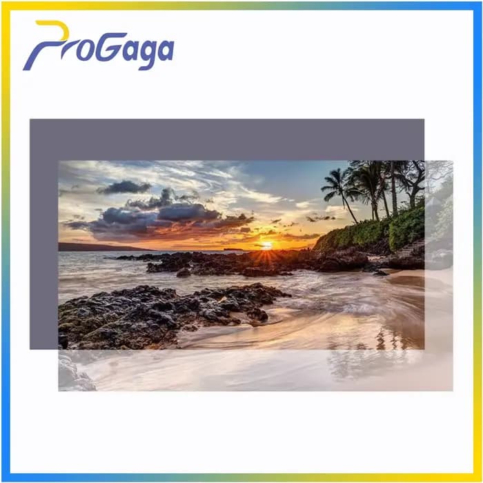 ProGaga-Écran de projection haute luminosité, grille en tissu coulé 16:9 pour Espon BenQ XGIMI, proj