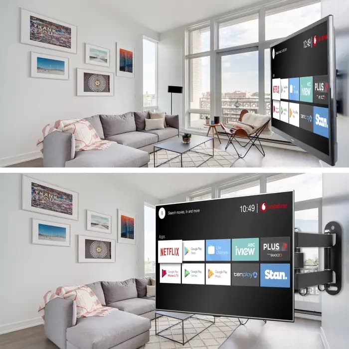 Support mural universel réglable pour TV, support rotatif universel pour moniteur LCD LED de 14 à 32 pouces, écran plat