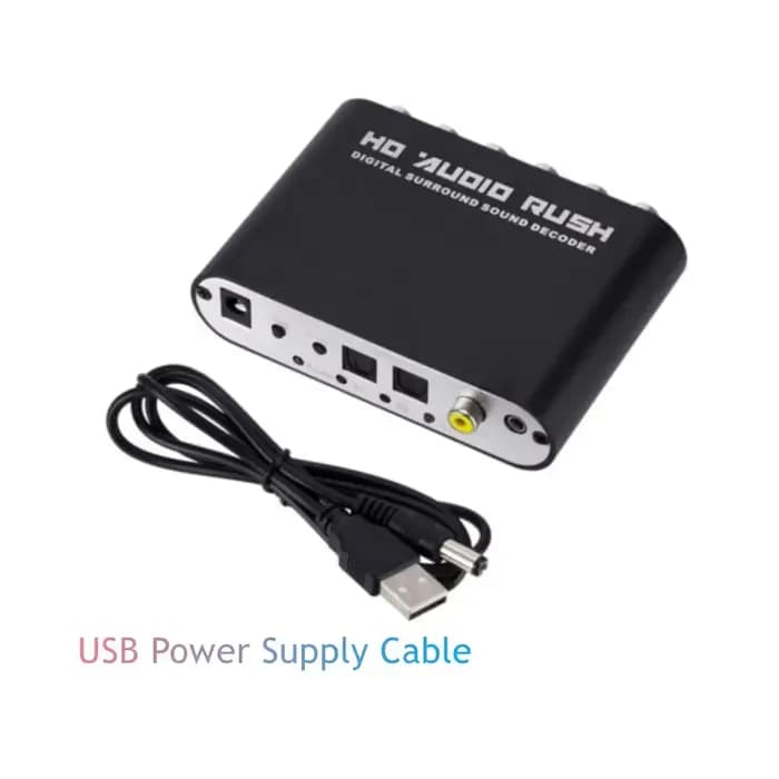 PzzPss AC3 Audio numérique vers analogique 5.1 canaux stéréo convertisseur DAC optique SPDIF Coaxial