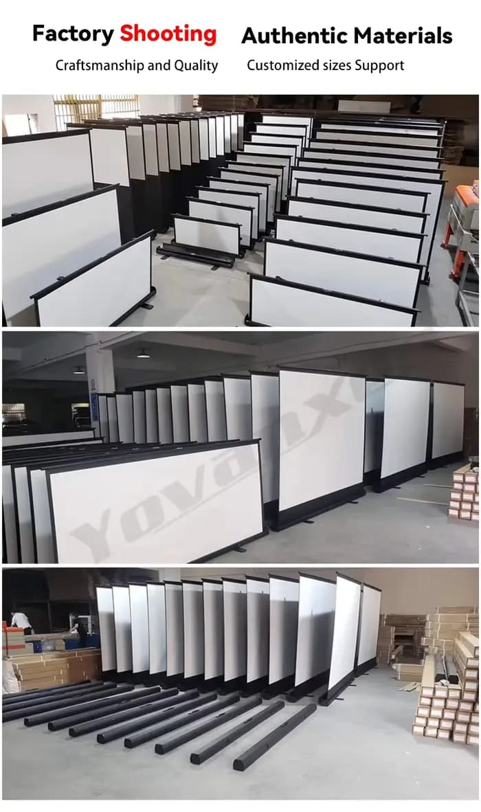 Écran de projection portable manuel sur pied