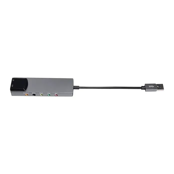 Carte son optique USB externe 6 en 1