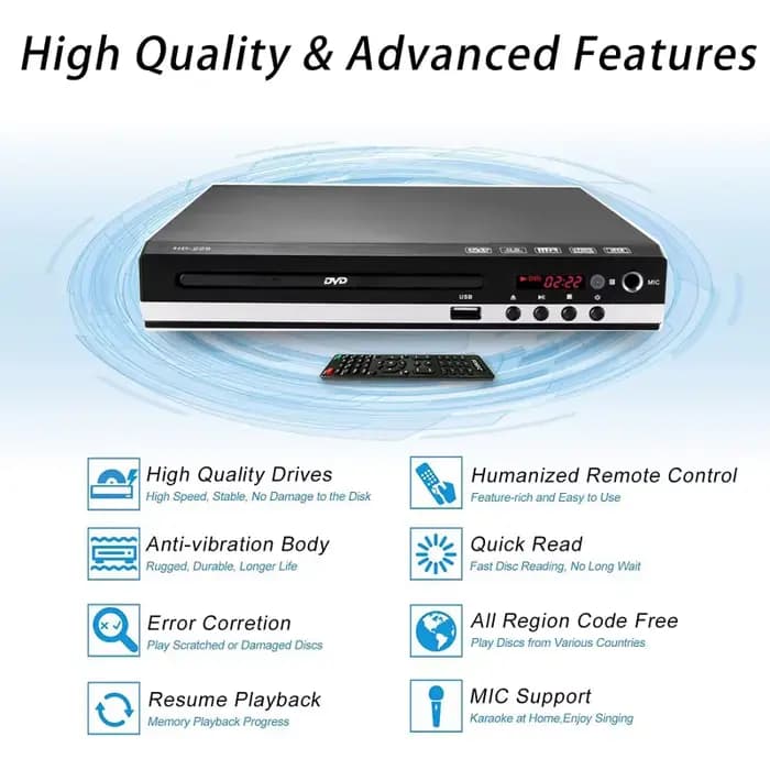 Lecteur DVD HDMI 1080P