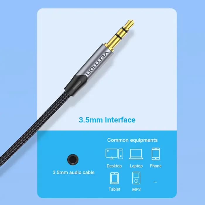 Vention RCA Cable 3.5mm à 2RCA Splitter RCA Jack 3.5