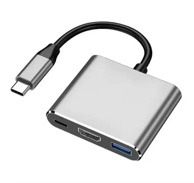 Adaptateur 3 en 1 Type C vers HDMI, écran 1080P, HUB USB 3.0 4K, convertisseur de charge USB C pour