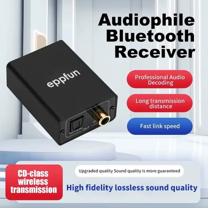 Récepteur audio Bluetooth 5.4 Eppfun avec Aptx Lossless/LDAC/LHDC