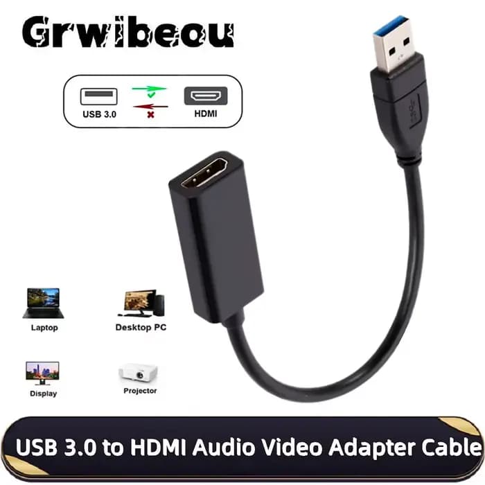 Convertisseur USB 3.0 vers HDMI 1080P HD