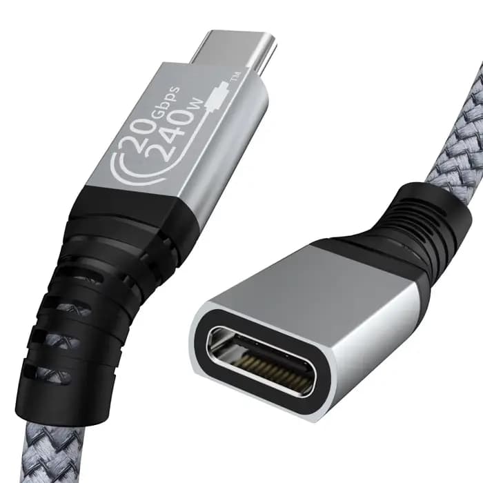 Câble d'extension USB C Audio/vidéo 4K @ 60HZ type-c mâle à femelle câble d'extension USB 3.2 pour M