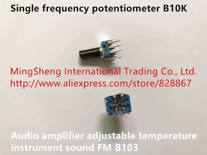 Potentiomètre à fréquence unique 100% B10K