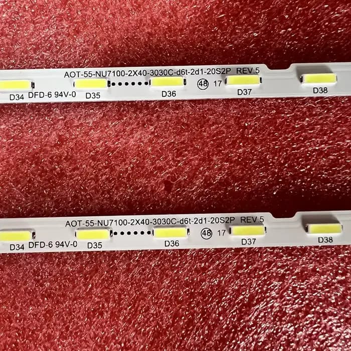 Barre LED pour Samsung UE55NU7176U UE55NU7670S UE55NU7670U UE55NU7672U UE55NU7675U UE55RU7400S UE55RU7400U UE55RU7402U UE55RU7405U