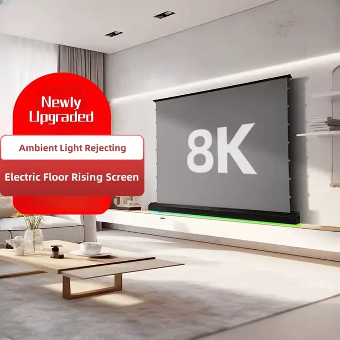 Écran de budgétaire électrique anti-lumière avec mise au point longue 4K, grille ALR pour cinéma mai