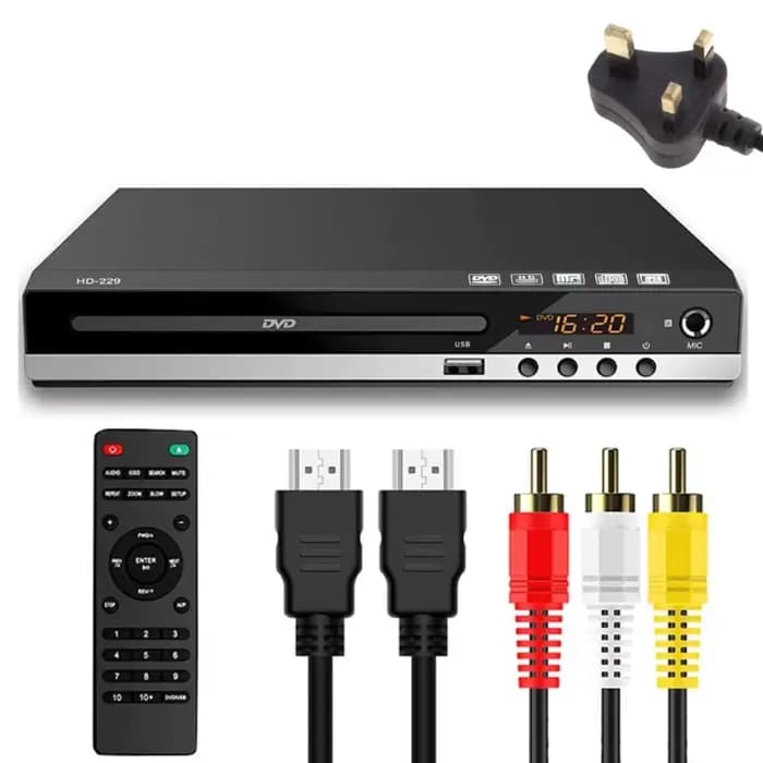 Accueil Lecteur DVD compatible HDMI Full High-Definition 1080P Digital EVD-Disc Player Support DVD SVCD CD-RW VCD
