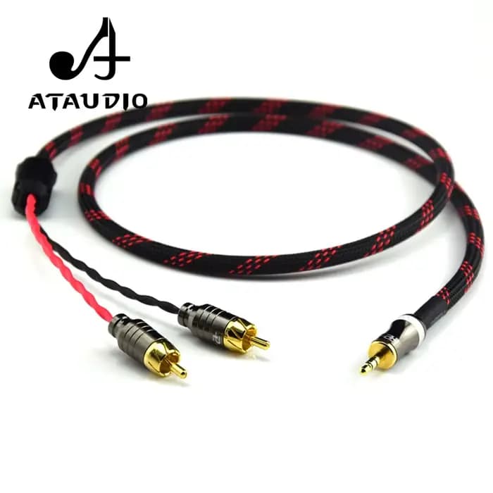 Câble audio Hifi Canare 3.5mm vers 2RCA