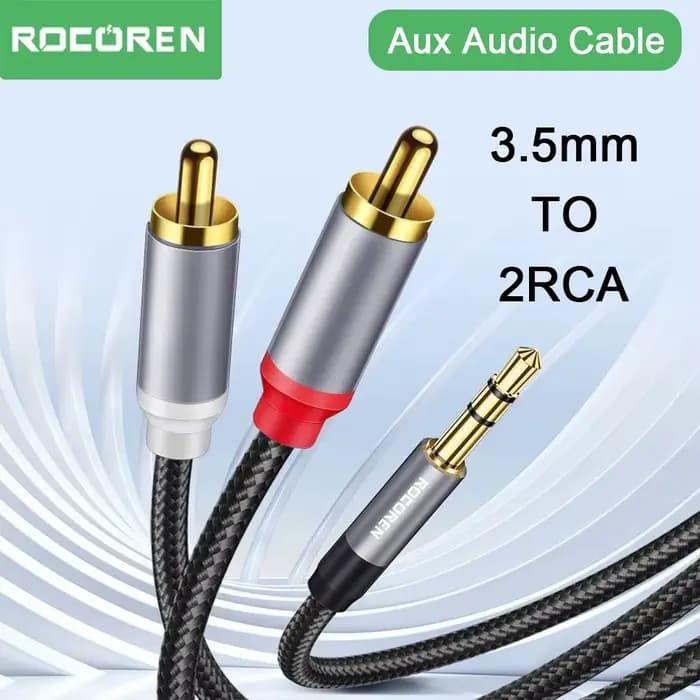 Rocoren – câble Audio Aux 3.5mm à 2RCA