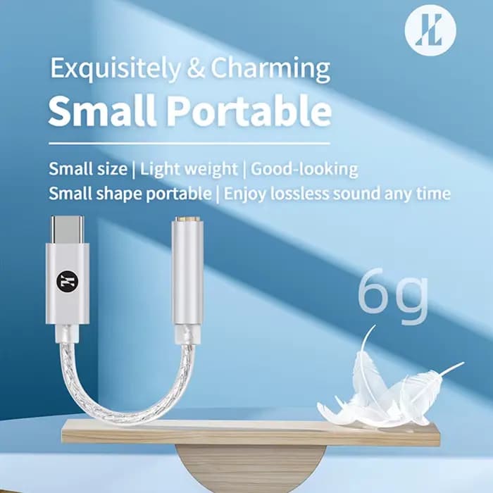 JCALLY JM12 adaptateur Audio numérique type-c à 3.5mm HIFI son DAC décodeur amplificateur de casque pour téléphone câble