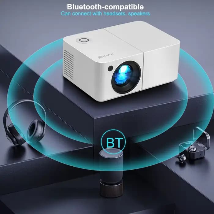 Mini projecteur HD300 4K Full HD 1080P 450ANSI Smart 5G WiFi BT