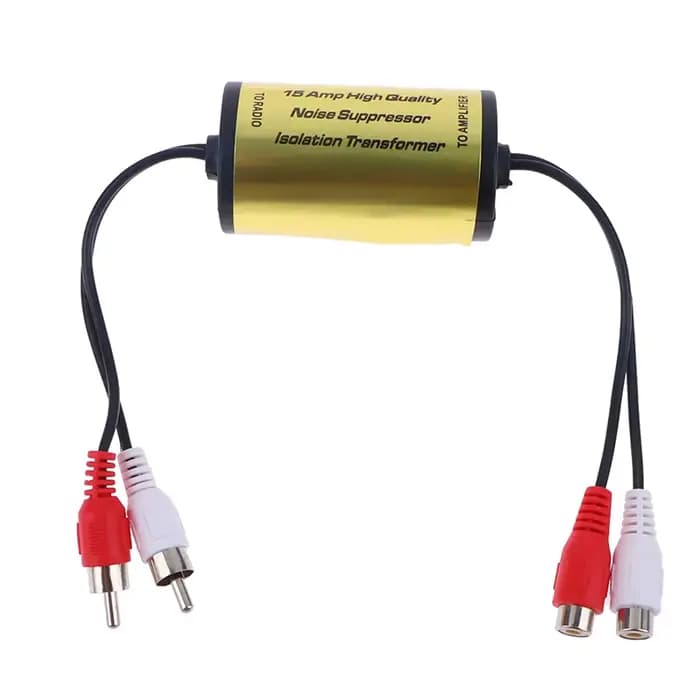 Filtre anti-bruit audio, suppresseur de boucle de masse, isolateur pour autoradio et système stéréo
