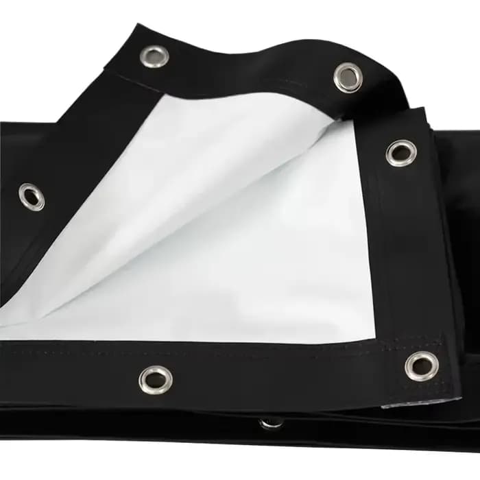 Écran de projection frontal haute luminosité, simple et portable, en tissu sans cadre, avec œillets,