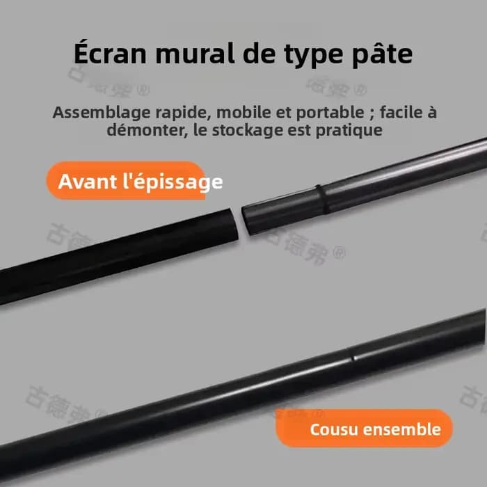 XMJM 60/72/84/100/120 pouces d'épaisseur écran de projecteur HD 16:9
