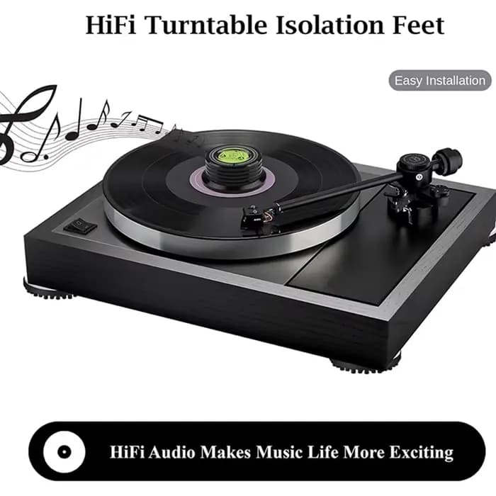 Paquet de BHBD-4 pieds d'isolation support tapis de pied amortisseur pour Audio CD AMP Hifi caisson de basses