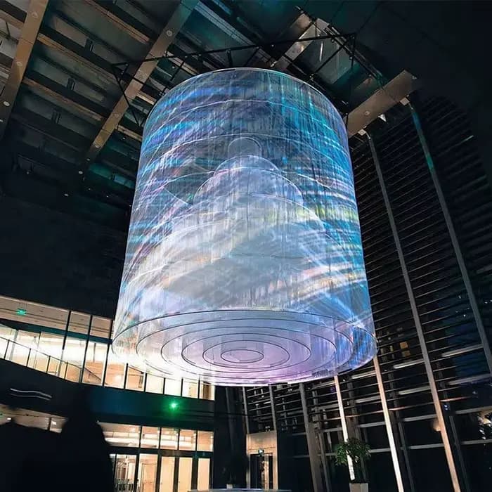 Écran LED haute luminosité P2.97, film adhésif transparent pour vitrine, publicité visuelle et affic
