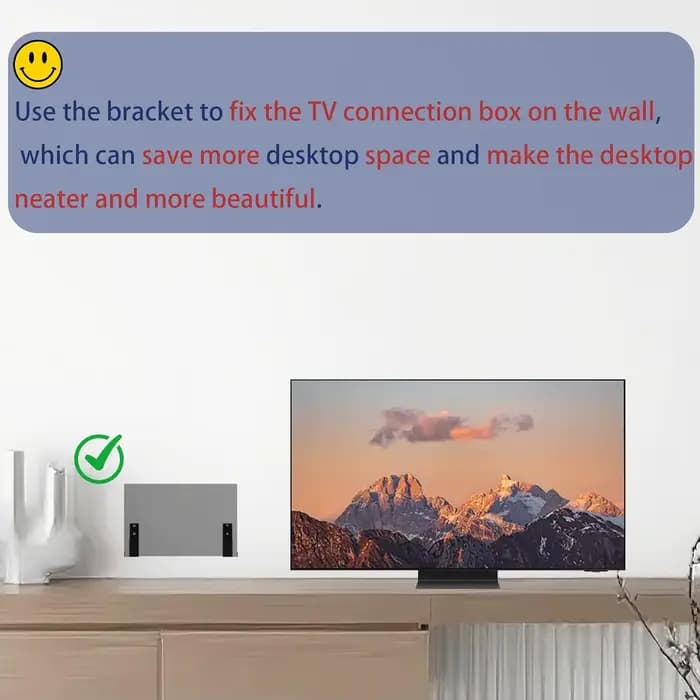 TV One Connect Box support mural pour Samsung 55''65" 75 "77" 85 ''QLED Smart TV QN700 QN800 QN900 QN95A QN95B S95C S95D S95F
