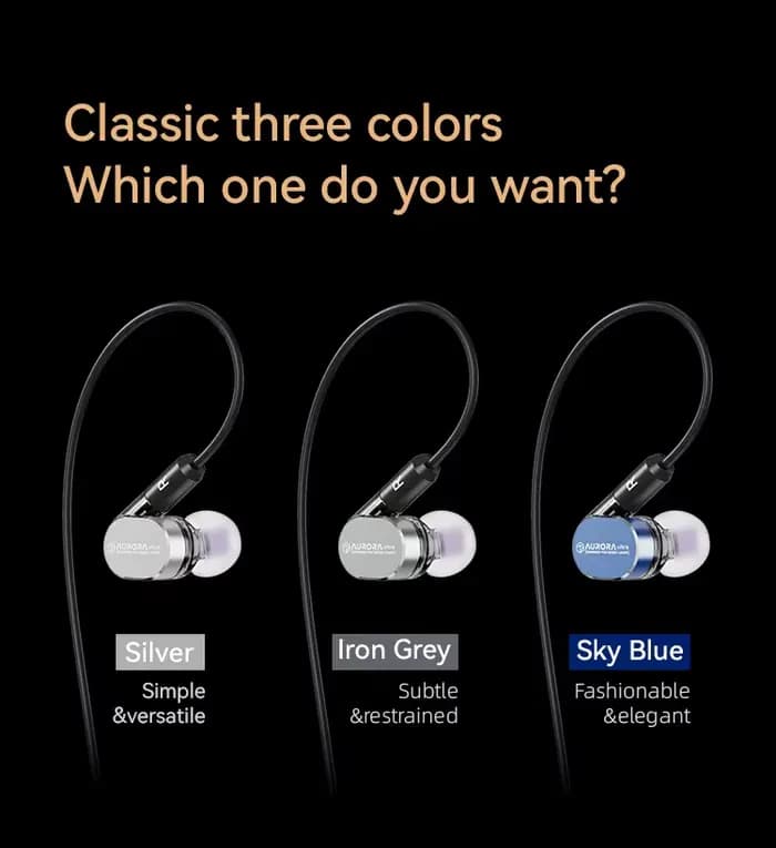 ROSESELSA Aurora Ultra 1DD + 1 planaire double pilote hybride écouteurs intra-auriculaires HiFi musique jeu