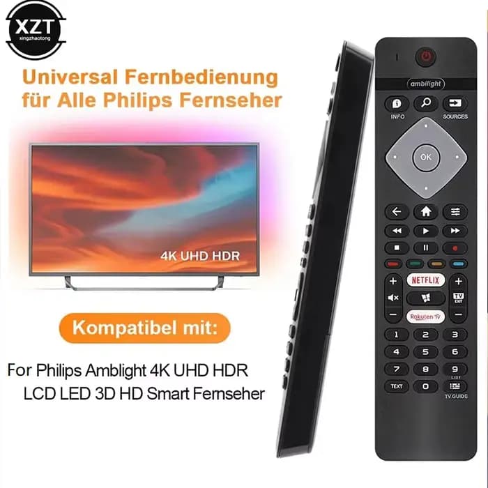 BRC 0884402 /01 télécommande de remplacement pour Philips Ambilight 4K Smart LED TV 75PUS6754/12 65PUS6754/12 65PUS6704/12 55PUS6754