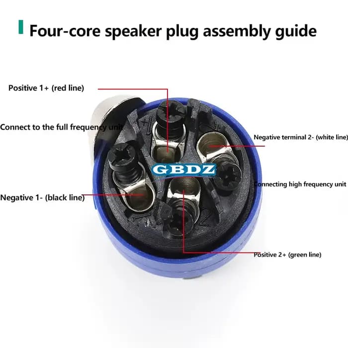 Connecteur de haut-parleur NEUTRIK NL4FX 4 broches