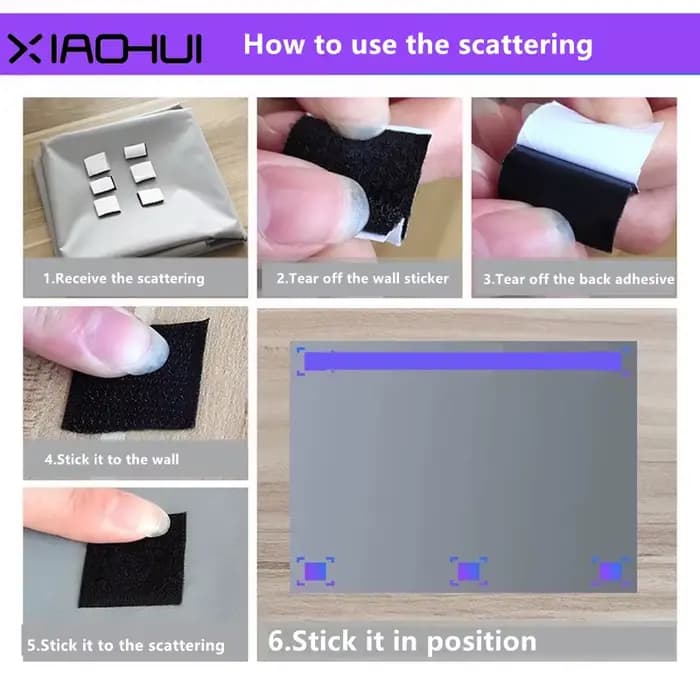 XIAOHUI projecteur Simple extérieur Polyester rideau souple 16:9 150 pouces Portable HD 4K écran de Projection de film