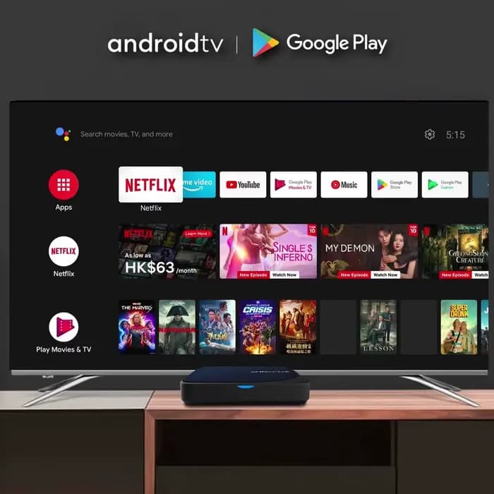 G2 4K Android TV 12 Stream Box avec Netflix