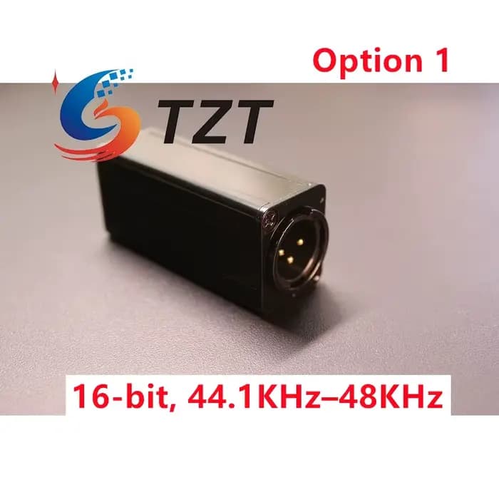 Interface audio USB TZT Convertisseur USB vers AES (16 bits, 44,1 KHz - 48 KHz/16 bits vers 24 bits)