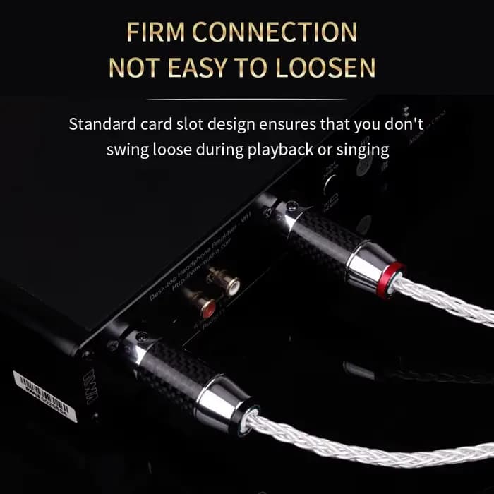 YYAUDIO 1 paire de câbles audio HIFI XLR en fibre de carbone plaquée argent 7N OCC pur