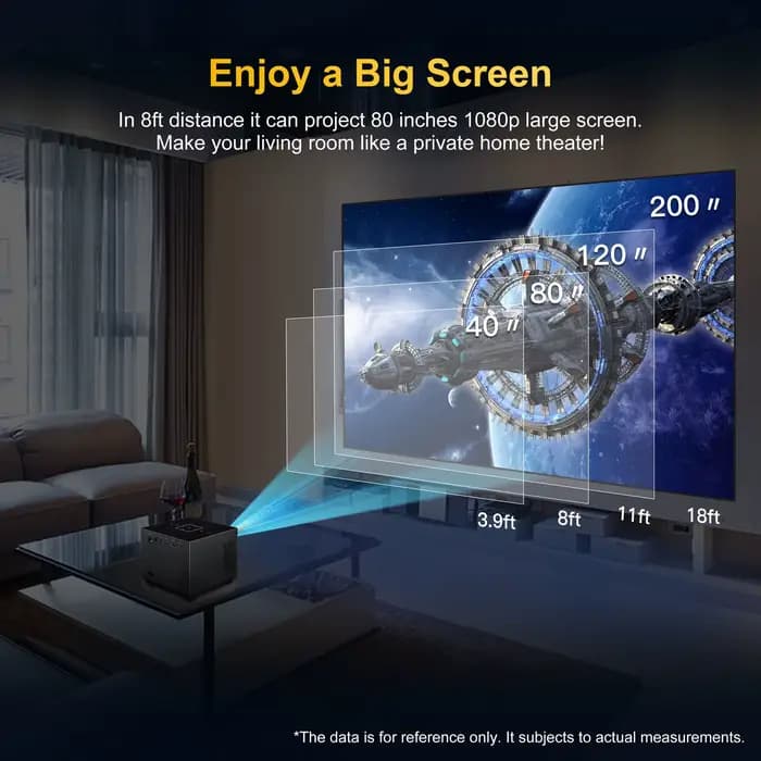 Projecteur XNANO X3 Android 9.0 WiFi 6 Bluetooth 5.0 720P Natif Prise en charge 8K Mise au point automatique Correction trapézoïdale Audio Dolby ARGB Cinéma Maison