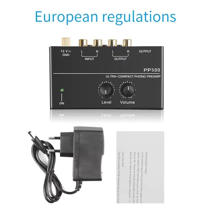 Préampli Phono PP500, préamplificateur pour écouteurs, Microphone, mélangeur d'agrandissement avec c