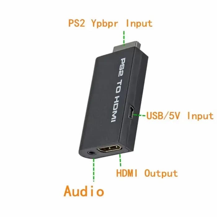 WvvMvv-Convertisseur audio-vidéo compatible PS2 vers HDMI