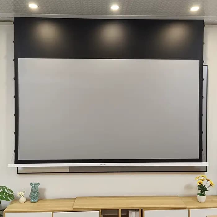 Nouvel écran de projection motorisé encastré AI intelligent pour plafond