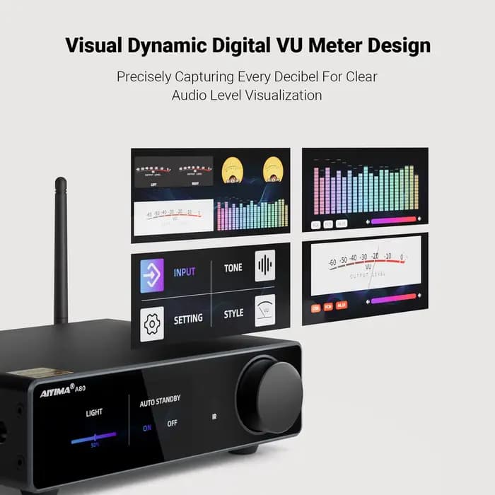 AIYIMA A80 amplificateur de puissance amélioré TPA3255 DAC Bluetooth PFFB stéréo 300Wx2