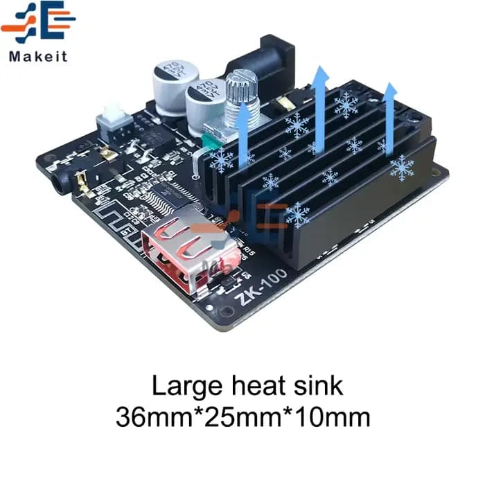 1002M 100W + 100W Bluetooth 5.0 Puissance Audio Amplificateur Conseil Pour HautréusStéréo Médailles Amplificador Home