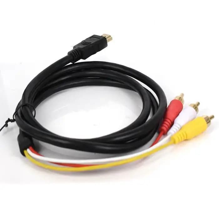 Câble HDMI vers RCA, 1080P 5 pieds HDMI mâle vers 3-RCA