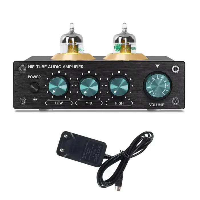 Préamplificateur audio à tubes professionnel, amplificateur audio électronique à tubes stéréo RCA de