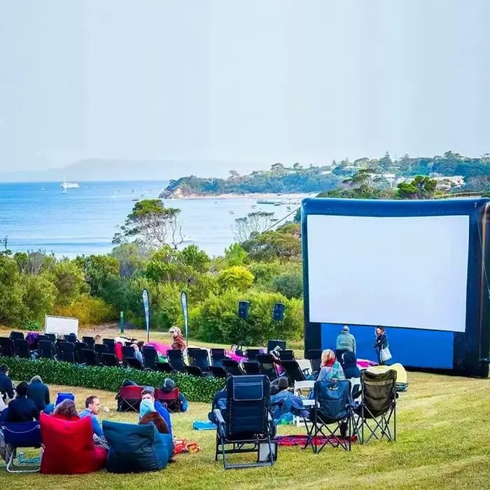 Écran de Projection gonflable commun pour cinéma maison
